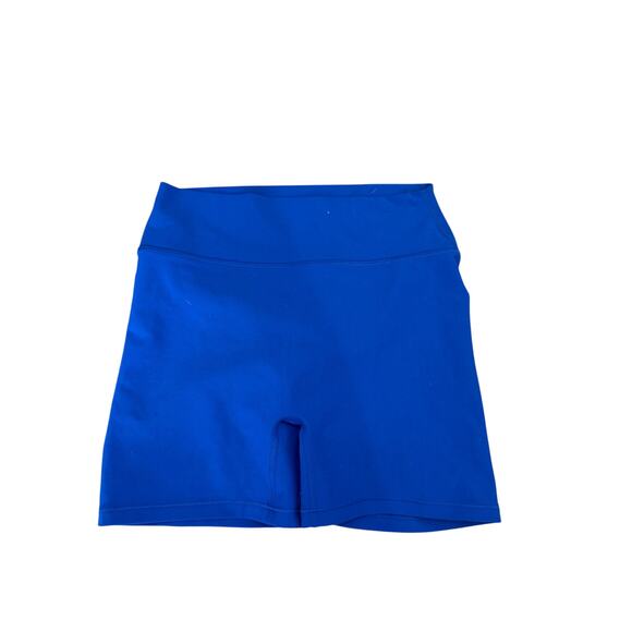 (S) $50 NWT White Fox Boutique Endurance Scrunch High Waisted Shorts in Cobalt - Picture 4 of 7